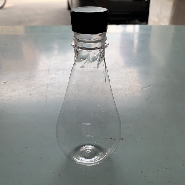 Botol bola lampu isi 250 ml + tutup / botol almond