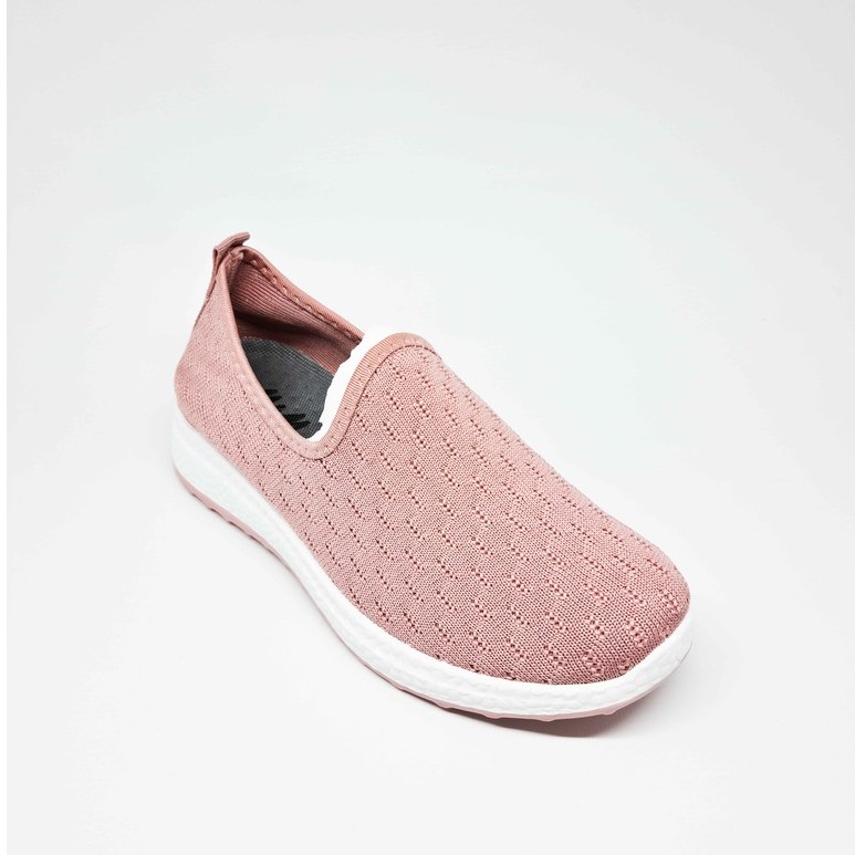 M&M Sepatu Sneakers Wanita Tanpa Tali Flyknit Fashion Korea Casual Sport Shoes N09