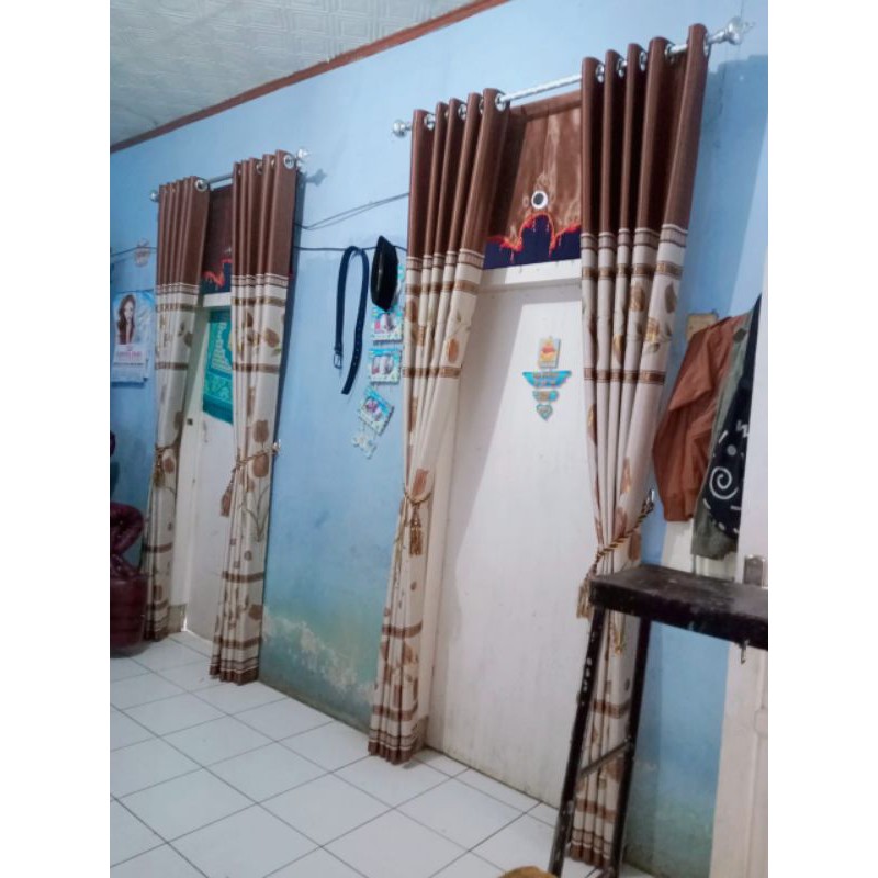 gorden pintu import jadi set lengkap