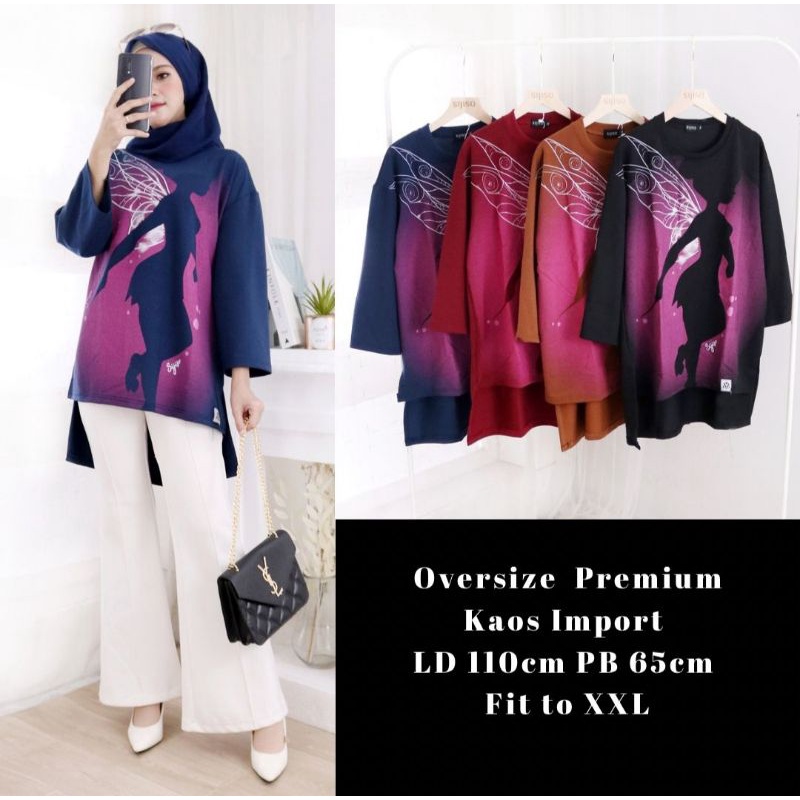 Sijiso | Atasan Kaos Viral Sijiso Motif Peri