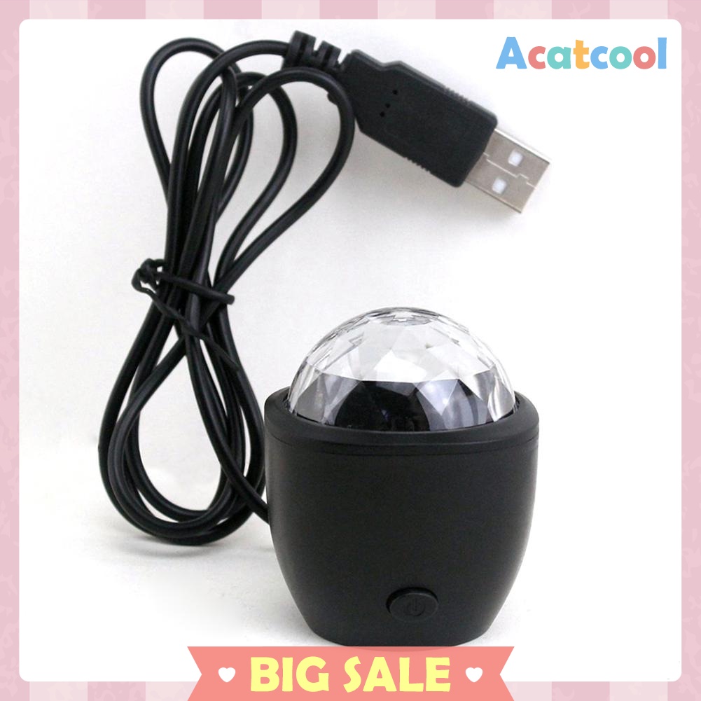 LED Magic Ball Lamp USB Disco Bar Party Music Stage Projector Effect Lights