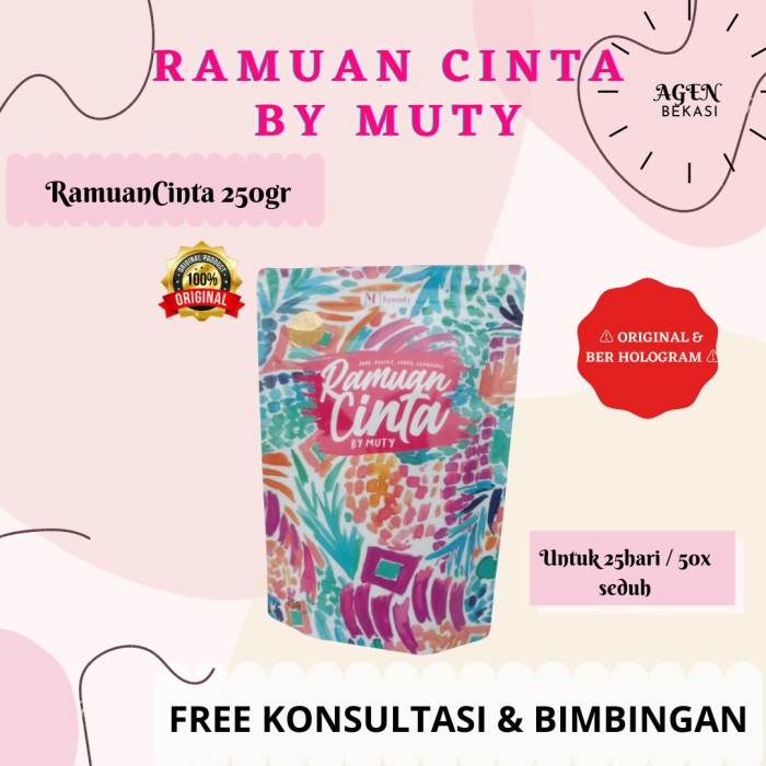 COD ramuan cinta by muty 250gr (25hari) - Booster Lengkap