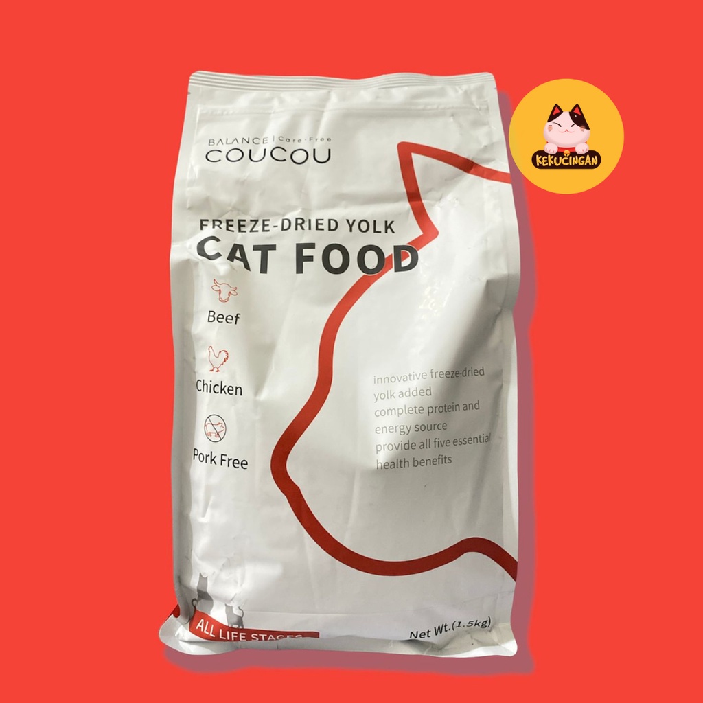 Makanan Kucing Premium COUCOU Cat Food All Stage/Kitten 1,5kg