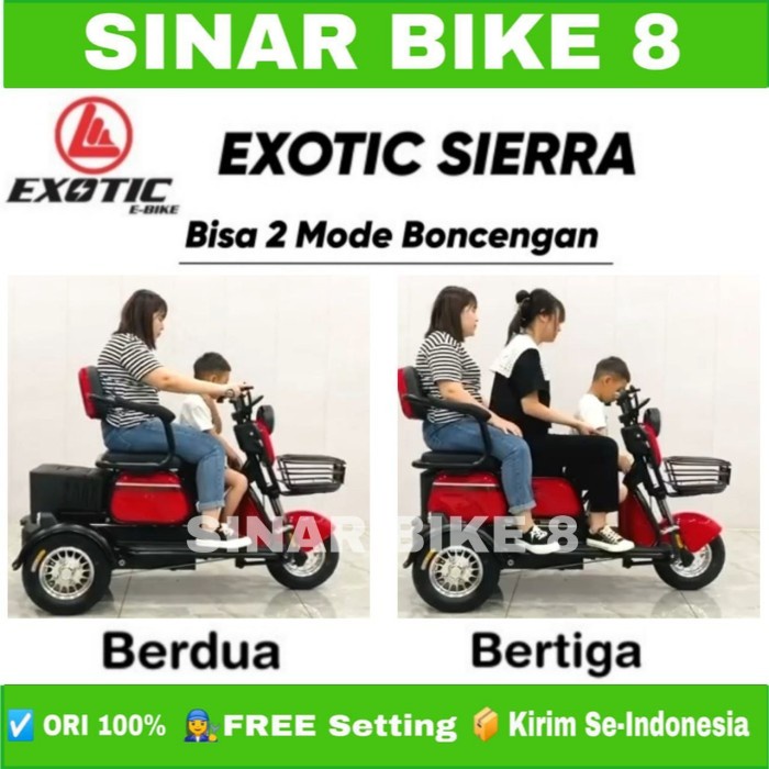 Sepeda Listrik Electric Bike EXOTIC SIERRA Electric E Bike By Pacific