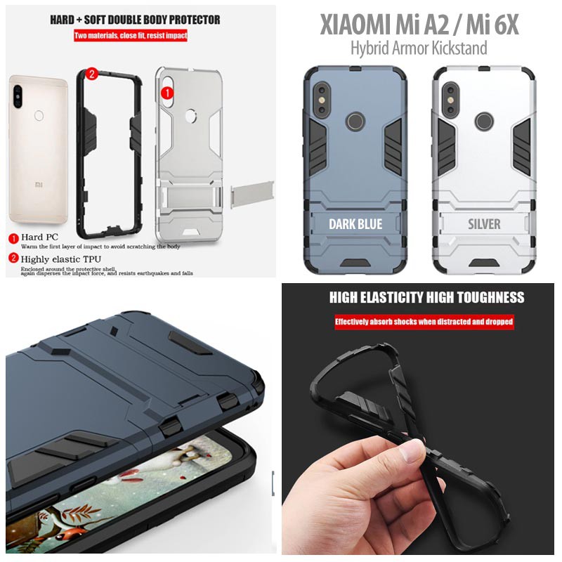 Xiaomi Mi A2 - MiA2 - Mi 6X - Mi6X - Hybrid Armor Kickstand