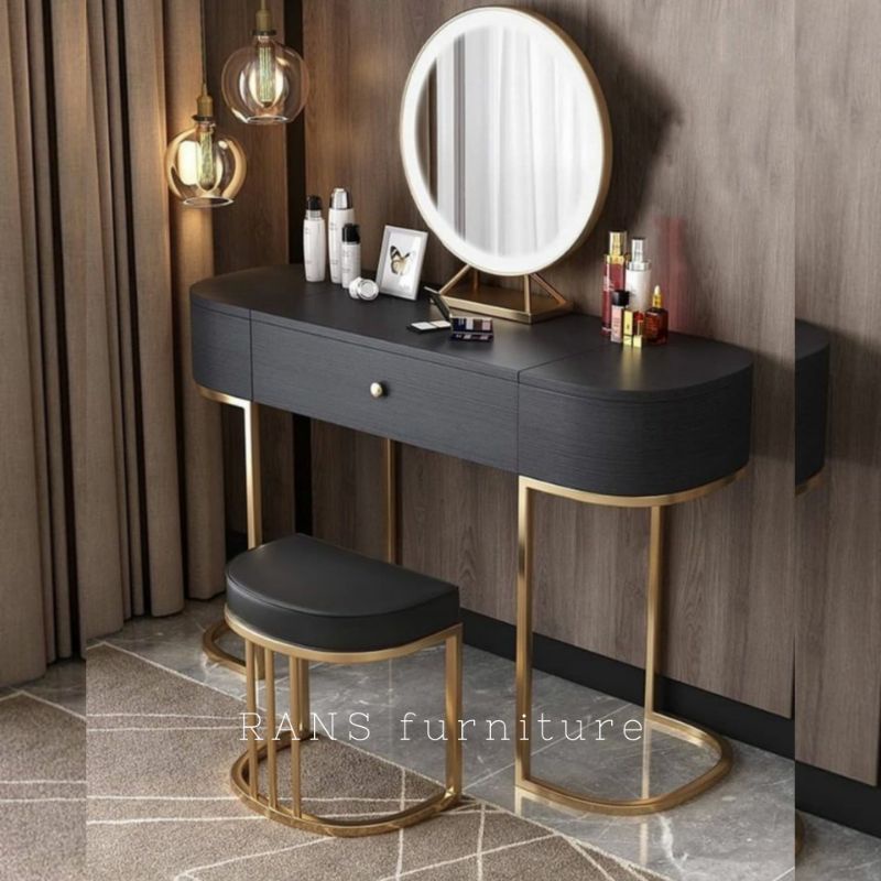 meja rias elegan modern furniture/meja rias kaki besi