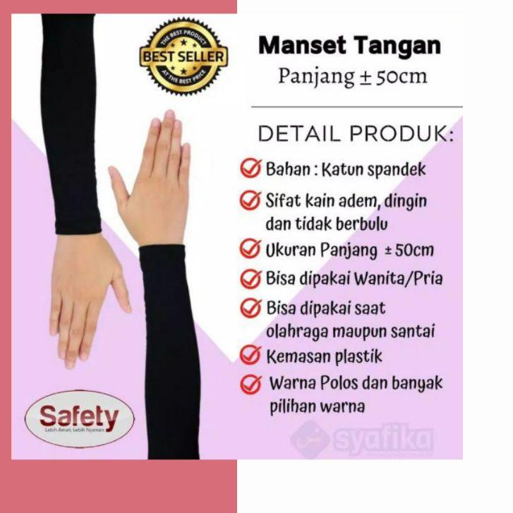 Harga Potongan MANSET TANGAN PANJANG 50 CM WANITA / DEKER TANGAN PRIA BAHAN KAOS ADEM DAN NYAMAN 5.5