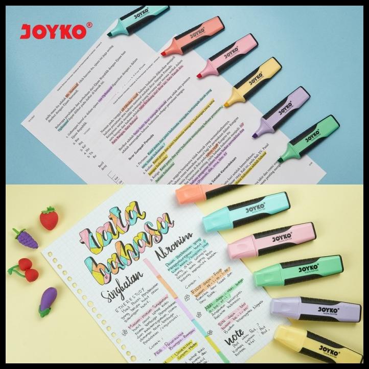 

Joyko Highlighter Pastel Set 6 Pcs / Highlighter Hl-70