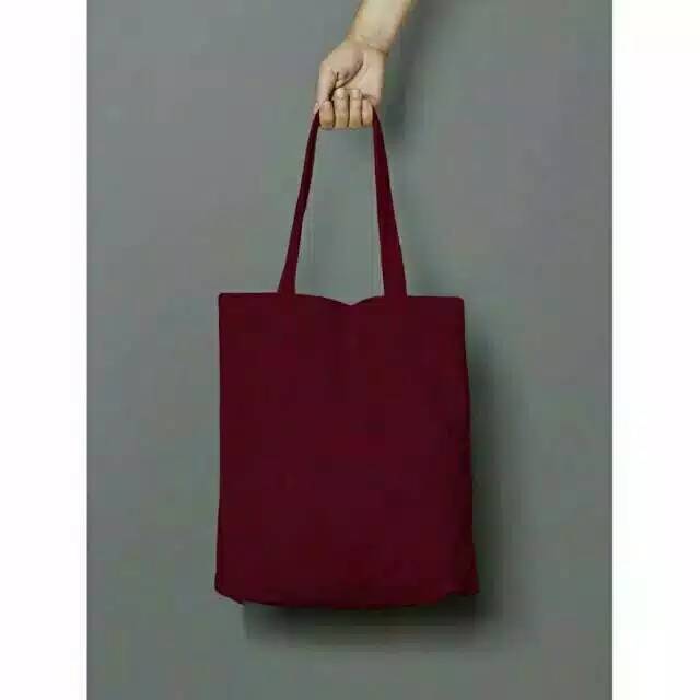 Totebag kanvas polos 25×35 (Resleting)