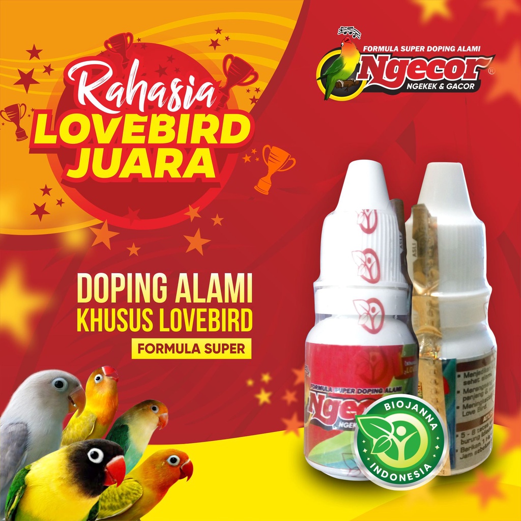 NGECOR DOPING LOVEBIRD ALAMI PROBIOTIK - SUPER GACOR DAN NGEKEK - DOPING LOVEBIRD