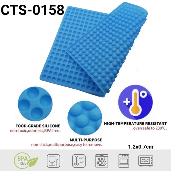 

CTS-0158 CETAKAN SILIKON COKLAT FONDANT ES BATU BULAT MUTIARA BUBBLE PROMO TERBARU