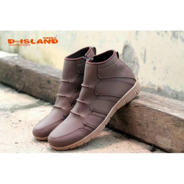 SEPATU BOOTS PRIA D'ISLAND BOOTS RESLETING BROWN