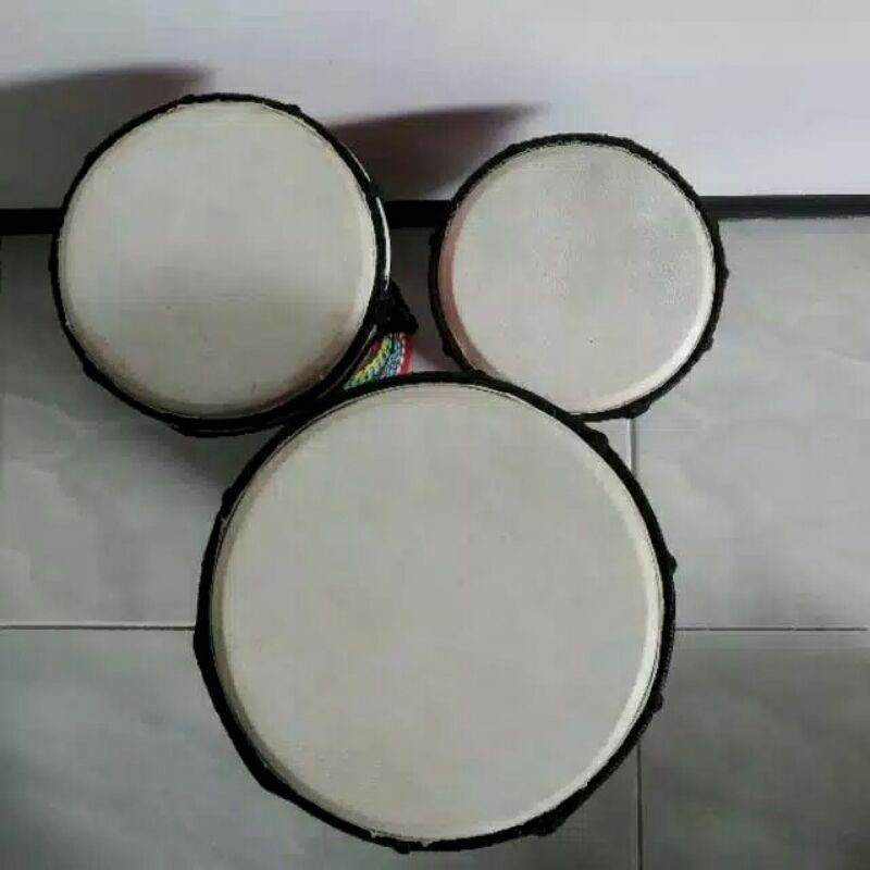 Alat Musik Tabuhan Jimbe Tinggi 25cm 20cm 30cm