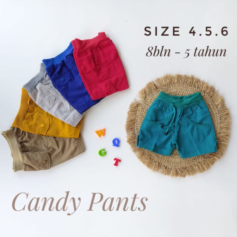 Candy Pants Celana Pendek Anak Cewek Usia 9bln - 5 Tahun Warna Perempuan