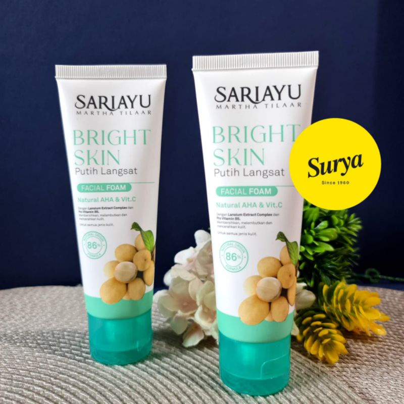 Sariayu putih langsat facial foam skin brightening