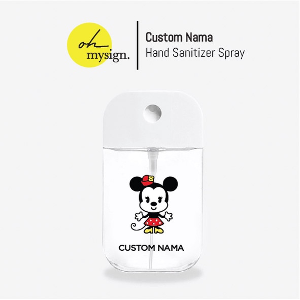 

Custom Nama Pocket Hand Sanitizer Spray Botol Bottle 45 ML - Minnie