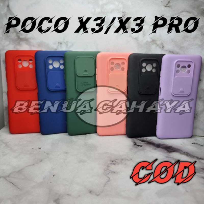 SOFTCASE POCO X3 / X3 PRO CASE SLIDING CAMERA CASE COLOUR