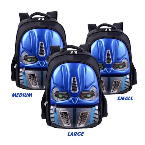 [Brandedbaby] TAS RANSEL SEKOLAH ANAK LED TRANSFORMER IMPORT WATERPROOF MATANYALA BUMBLEBEE/OPTIMUS