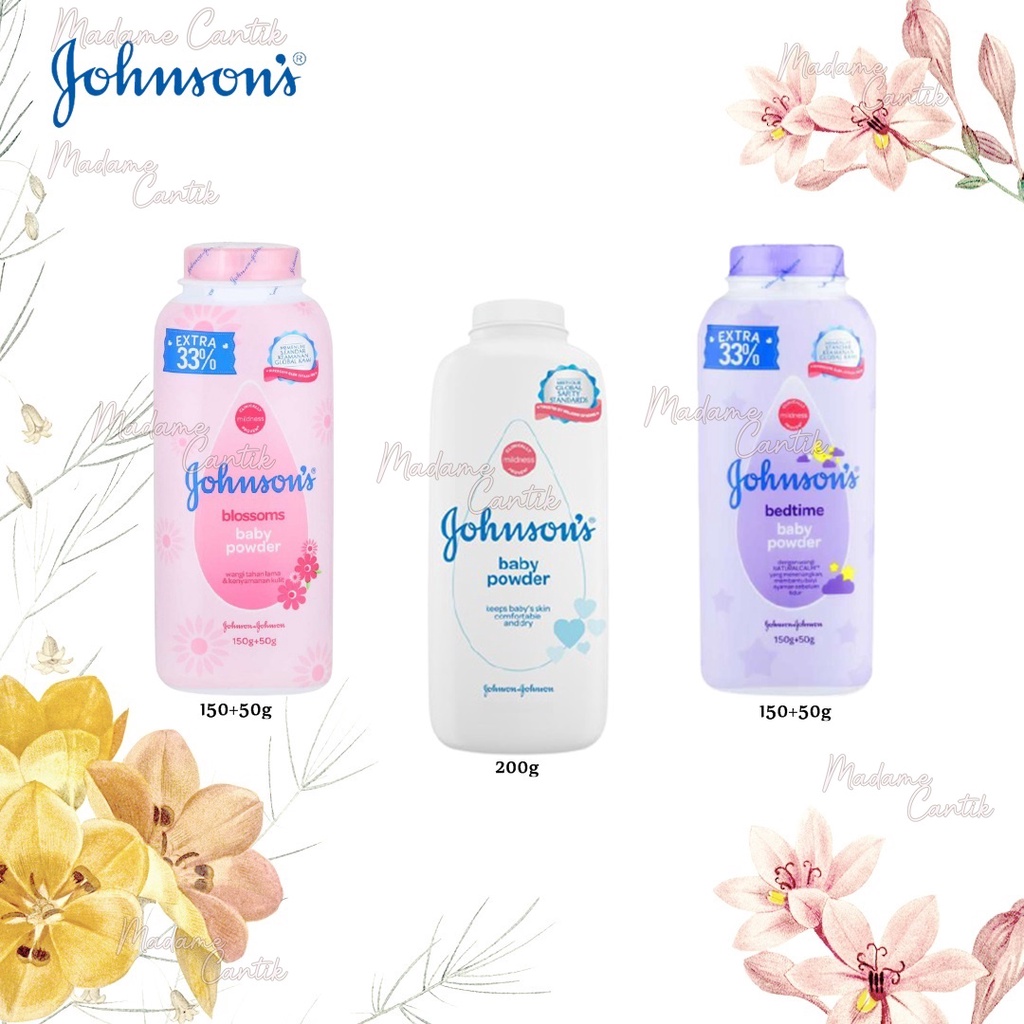 ✿ MADAME ✿ 200GR JOHNSON'S BABY POWDER - BEDAK TABUR BAYI JOHNSON BPOM