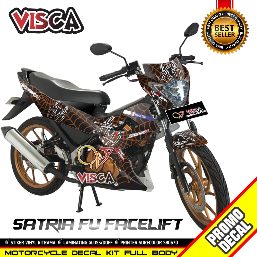 Decal Satria Fu Facelift 2014 Full Body Stiker Satria Fu Facelift 2014 Full Body Striping Satria Fu 