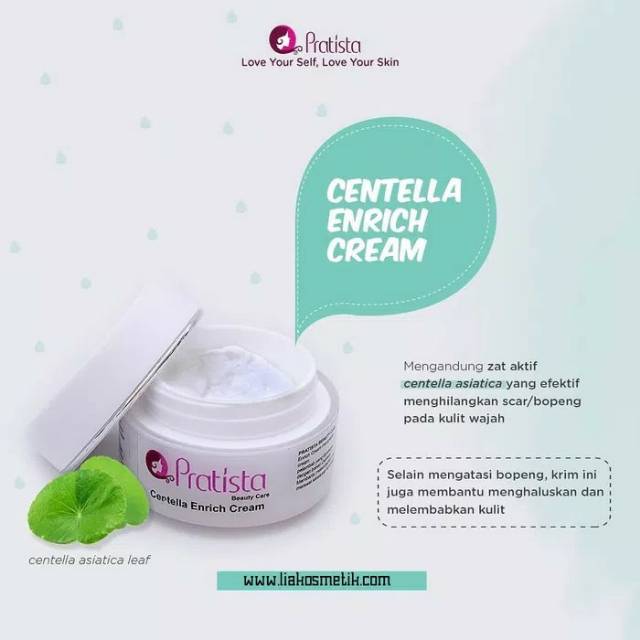 Pratista Centella Enrich Cream Penghilang Bopeng Pria Ampuh ORIGINAL