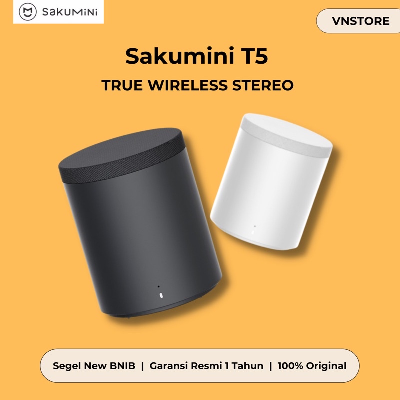Sakumini T5 Mini Speaker Blueooth Portable TWS Wireless Charging