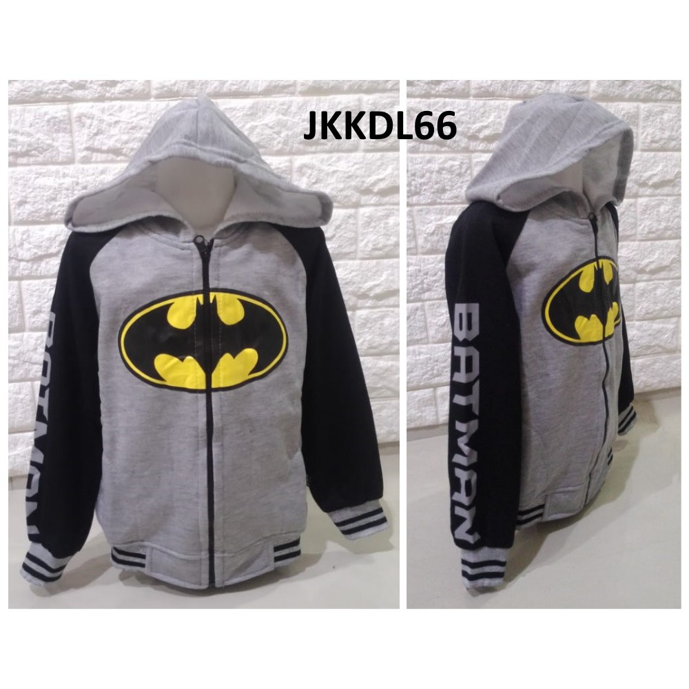 Jaket Anak Laki Batman Logo Misty Black Hand - JKKDL66 - JKKDL67