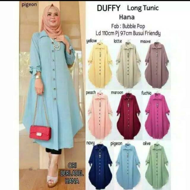 Tunik duffy/duffy long tunik