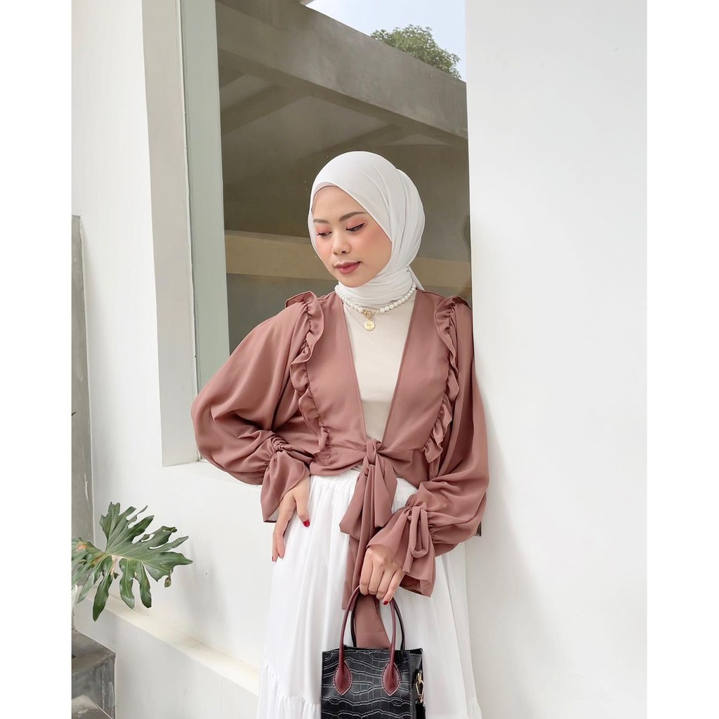 [ COD ] Aprilia Outher l Outer wear Cardigan Wanita Miranti Muslim Termurah