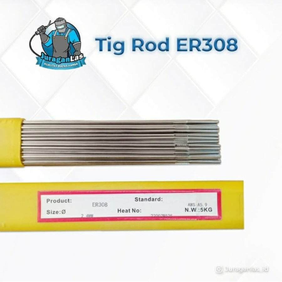 Kawat Las Argon / Tig Rod / Filler Stainless ER308 Diameter 2,4mm