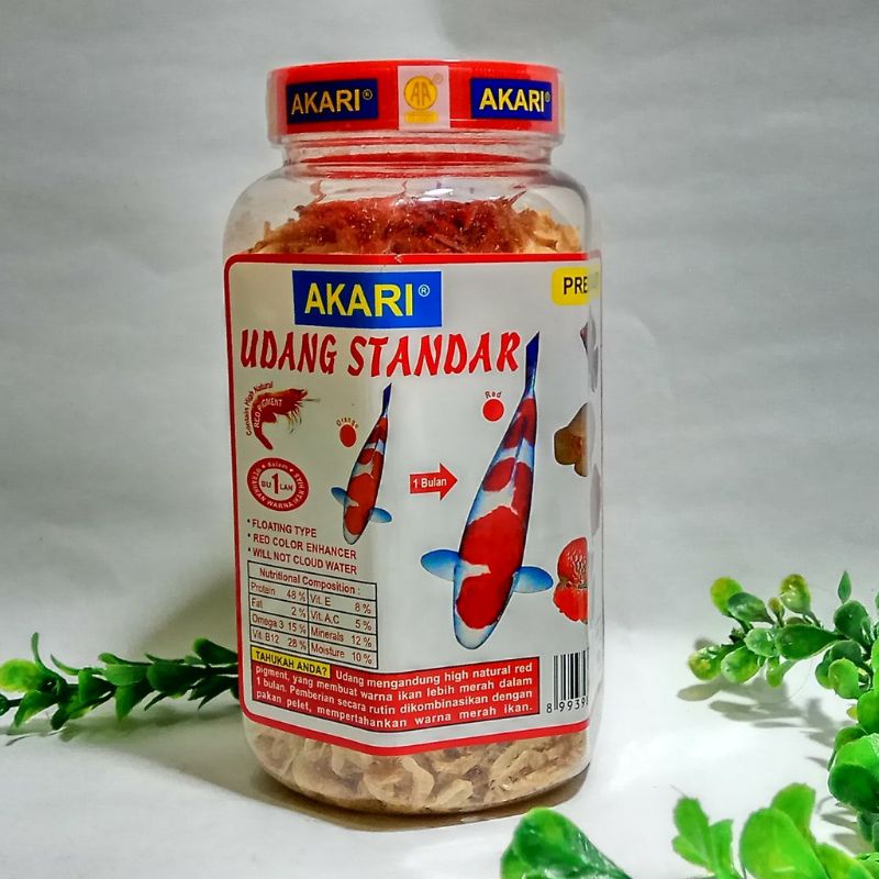 AKARI UDANG KERING STANDAR PAKAN IKAN MAKANAN IKAN 130 gram