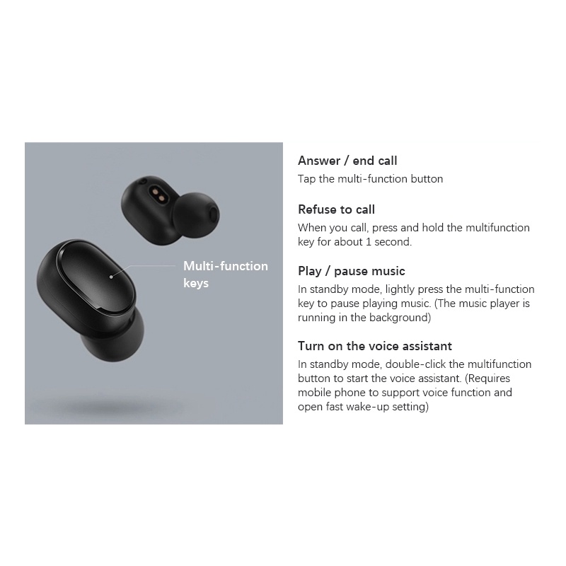Xiaomi Headset Bluetooth Redmi AirDots S Earphone TWS Bluetooth 5.0 Wireless Gaming-7