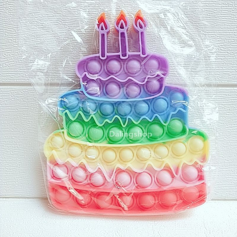 DALINGSHOP Pop it Fidget Mainan Go Bang fox Mind Mainan Anti Stress  Pop Pop itko-Cake