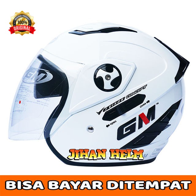 HELM / HELM GM / GM INTERCEPTOR / HELM GM INTERCEPTOR WHITE TERMURAH
