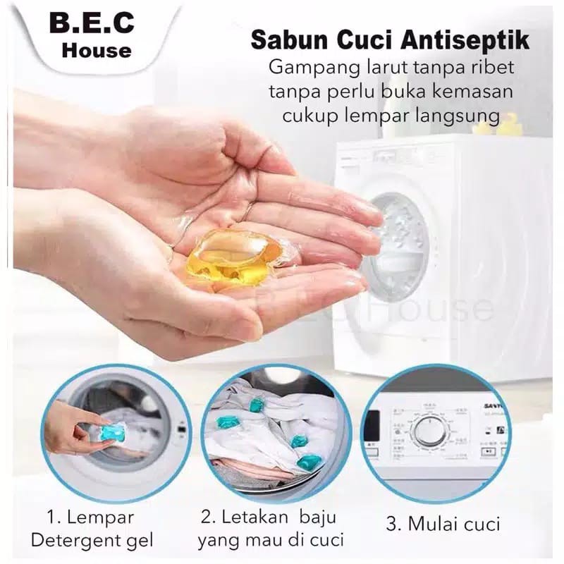 &lt; M.A &gt; Laundry gel ball || sabun bentuk gel || sabun cuci baju