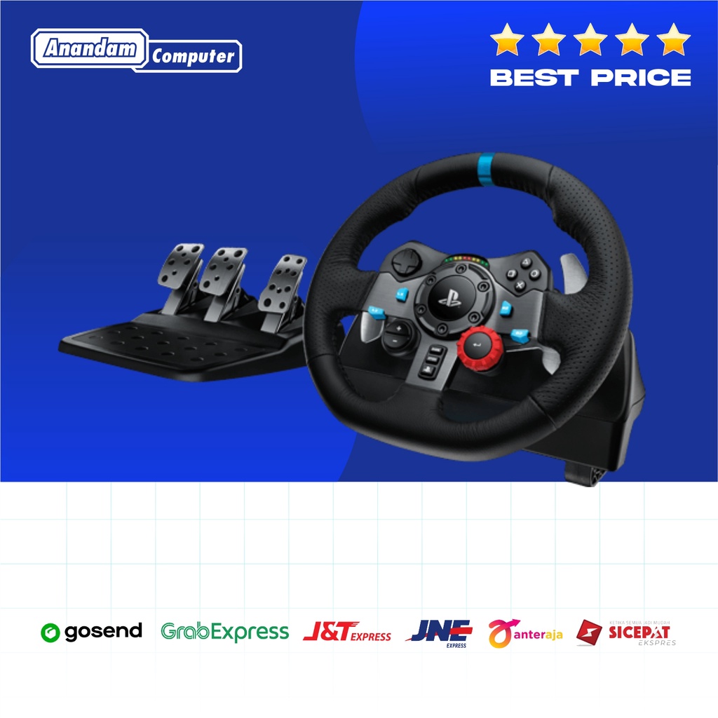 Logitech G29 Driving Force Racing Wheel and Pedal for PC, PS4 and PS5