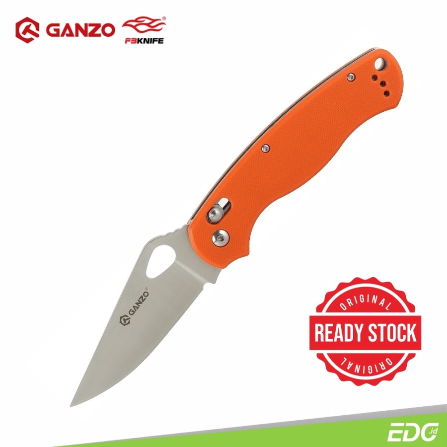 Ganzo G729-OR 440C Steel G10 Orange Survival Camping Tools