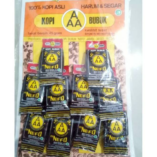 

Kopi AAA 45gr khas jambi