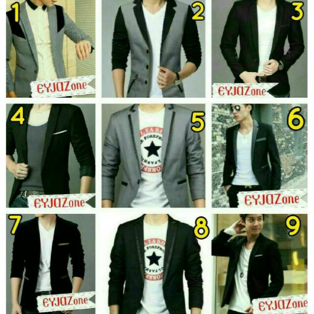 Blazer pria korea jas pria korea jas murah jas Nikah jas Resmi eyjaz