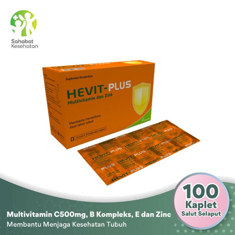 Hevit Plus Multivitamin Dan zinc 10 tab
