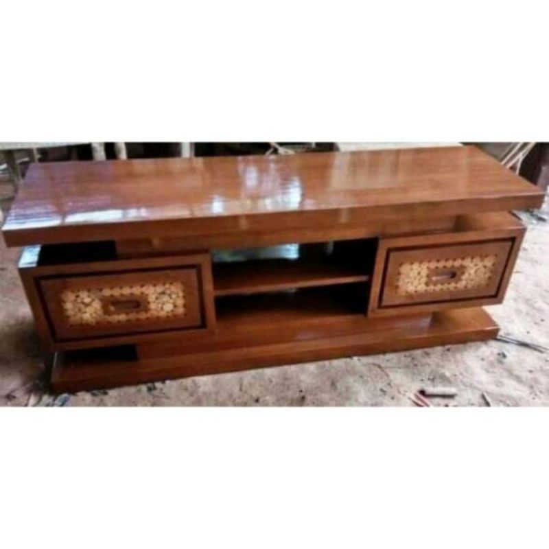 buffet tv/meja tv kayu jati minimalis FREE ONGKIR KEBUMEN
