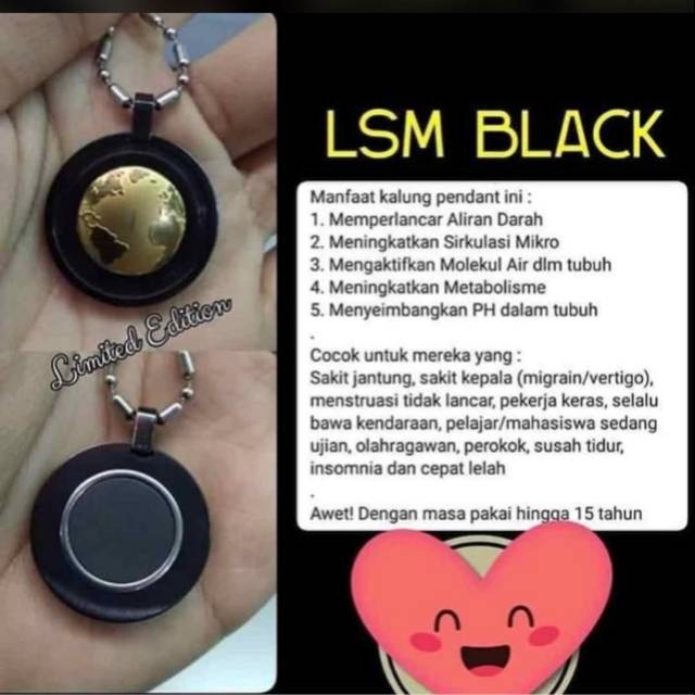 KALUNG PENDANT LSW, LSM, BIOPENDANT, LSM BLACK ORIGINAL MCI