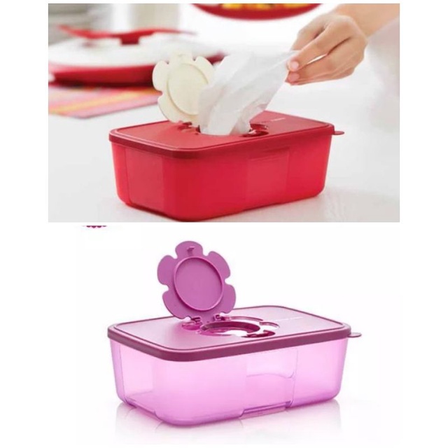 Tissue box tupperware / tempat tissue tupperware