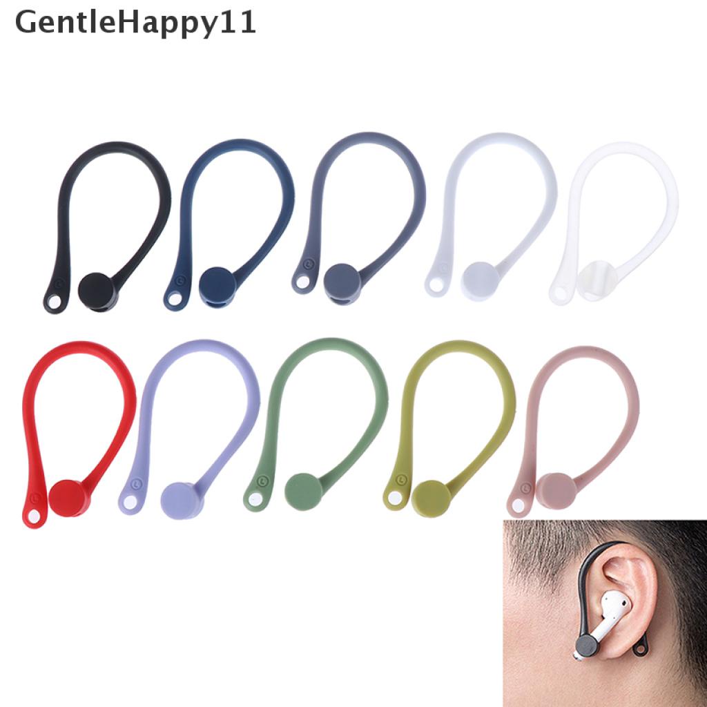 Gentlehappy 1pasang Earhook Holder Untuk AirPods Strap Silikon Olahraga Kait Telinga Anti Hilang