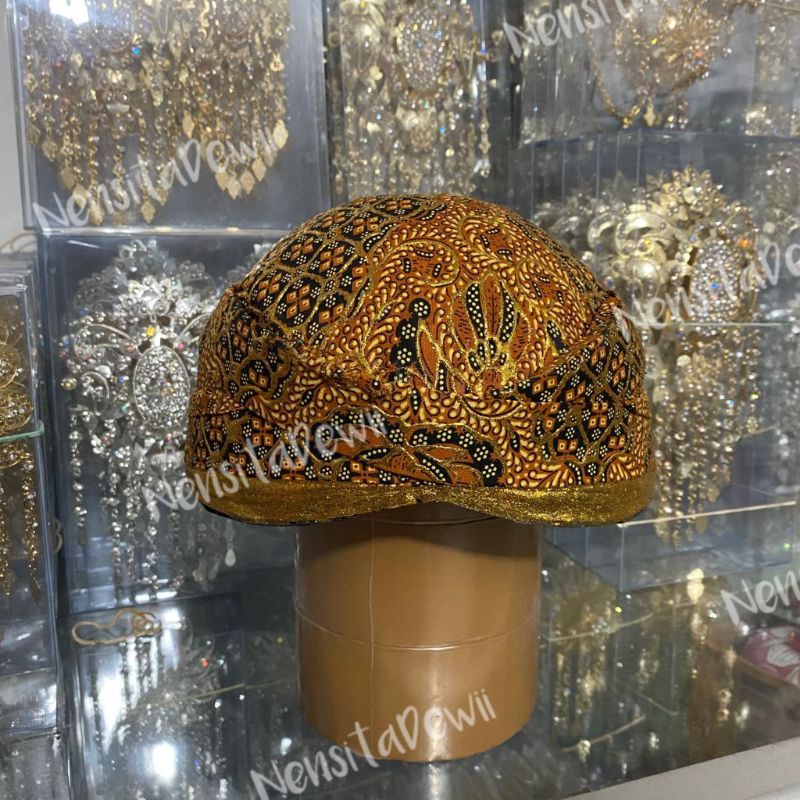 Blangkon Pengantin Solo - Motif Buntal Melati / Blangkon Prodo