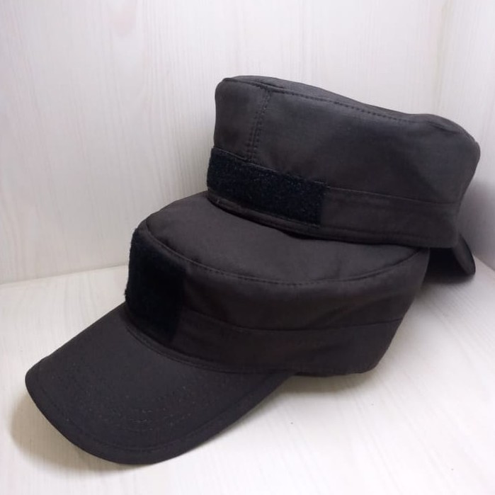 Topi komando velcro/tactical Coklat Kopi ripstop lokal produk