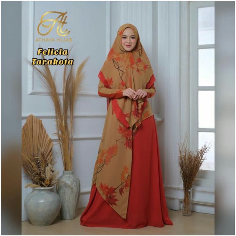 SALE.. GAMIS FELICIA Syar i by ATHAYA_Hijab_Syar'i + Swaro Dada Khimar (READY SIAP KIRIM)