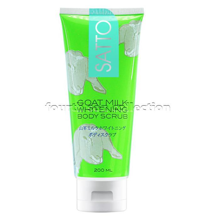 Cuci Gudang Satto Whitening Body Scrub Goat Milk 200Ml - Satto Scrub, Goat Milk Trendi