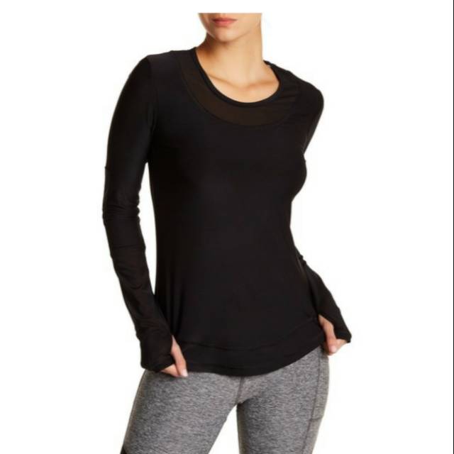 Gottex round neck mesh long sleeve