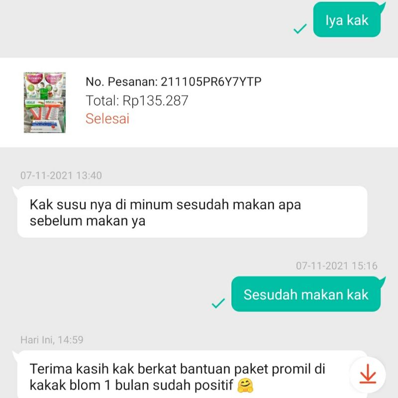 PAKET PROMIL PROGRAM HAMIL UNTUK 1 BULAN-2